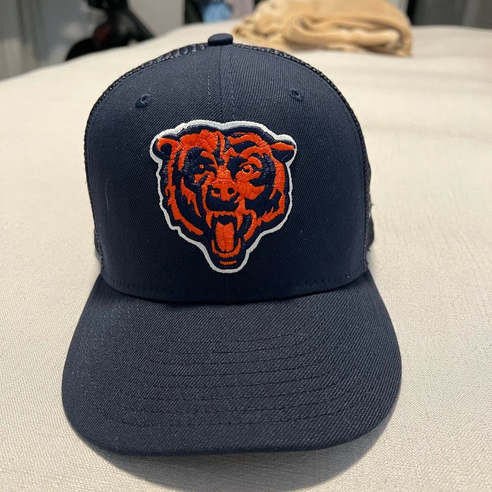 Chicago Bears New Era Dark Blue Cap with Orange Bear Emblem